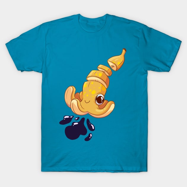 Cute Bananasquid T-Shirt by Victoria Hamre